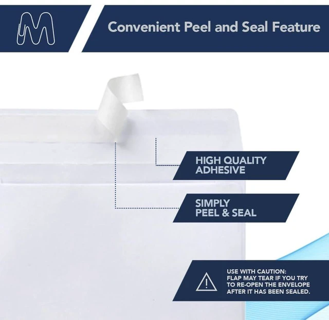 Alt view image 3 of 6 - MOS White A9 Envelopes (5.75 x 8.75 Inch) 500 Pack, Self-Seal Heavyweight for 5.5 x 8.5 Cards, Half Fold Greeting Cards, Photos, Booklets, Wedding Programs, Business Mailings