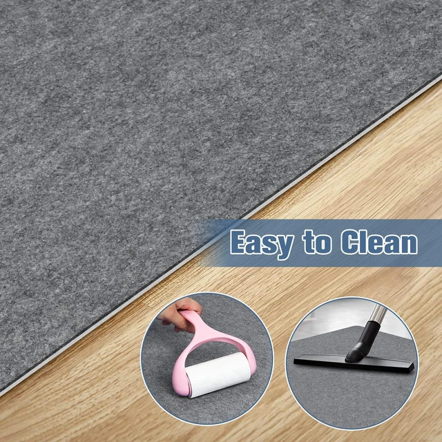 Alt view image 3 of 5 - 2 Pack Desk Chair Mat for Hardwood Floor & Tile 55"" x35 Office Chair Mat for Rolling Chairs Large Anti-Slip-Recyclable Material Computer Chair Mat Rug for Office/Home, LG-2PACK