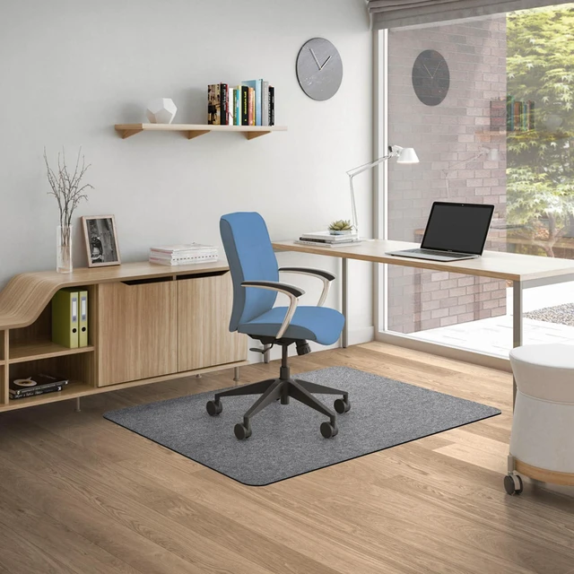 Alt view image 4 of 5 - 2 Pack Desk Chair Mat for Hardwood Floor & Tile 55"" x35 Office Chair Mat for Rolling Chairs Large Anti-Slip-Recyclable Material Computer Chair Mat Rug for Office/Home, LG-2PACK