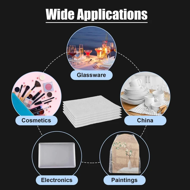 Alt view image 6 of 7 - 20 Pack 24*28 Inch Extra Large Bubble Pouches for Packing Shipping Bubble Bag Protect Shockproof Cushion for Moving Shipping, Artwork Fragile Dish Plate Mirror TV Musical Instrument Electronic