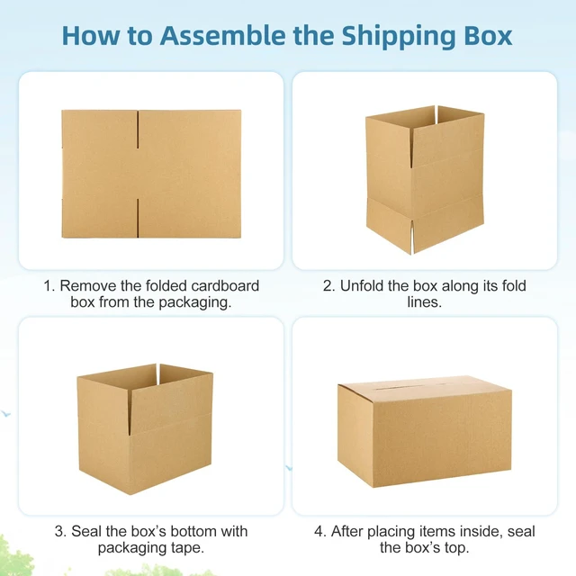 Alt view image 6 of 7 - Small Shipping Boxes 6x6x6 for Shipping, Balls, Brown Boxes 10 Pack Easy Assemble 6x6x6 Boxes, Easy Fold Boxes for Packaging Moving, Recyclable Corrugated Cardboard Boxes for Small Business