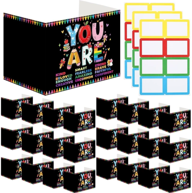 Main image of 24 Pcs Privacy Folders for Students Testing, You are Smart, Colorful Testing Dividers for Classroom, Cardboard Privacy Board, Classroom Folders Teacher Supplies, Back to School Supplies