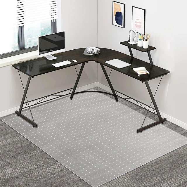 Main image of Office Chair Mat for Carpet Large Desk Chair Mat for Carpeted Floors Floor Mat for Office Chair on Low, Standard and No Pile Carpeted Floors Durable Carpet Protector Mat (46x 60'' Rectangle)