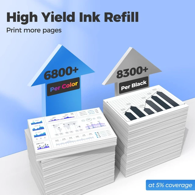 Alt view image 3 of 6 - ET-2850 ET-15000 ET-3950 Ink Refill Bottles Compatible for EPT502 Ink 10PCS ET-2980 ET-4950 ET-3843 ET-4850 ET-3850 ET 15000 ET 4850 ET2850 ET3850 ET4850 ET2980 ET-4760 ET-2760 ET-3830 ET-2750 Printer