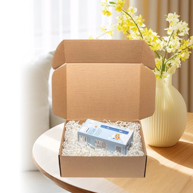 Alt view image 5 of 6 - Shipping Boxes 12x9x4 Inch 25 Pack Corrugated Cardboard Mailer Brown Kraft Medium Literature Mailer Packaging Supplies, Mailing Boxes for Small Business