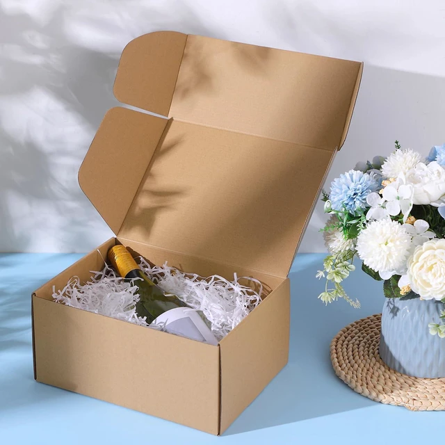 Alt view image 7 of 7 - Shipping Boxes Corrugated, 6 x 4 x 3 Inch Brown Mailing Boxes for Small Business Shipping Literature Mailer Packing Gift