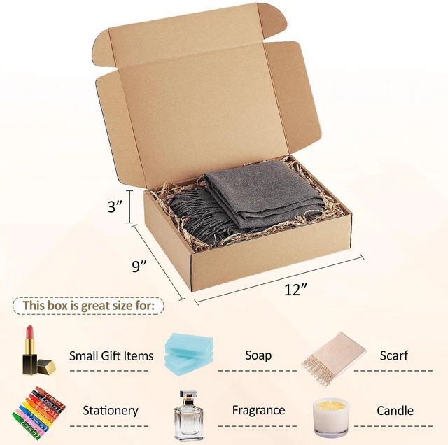 Alt view image 2 of 7 - 12x9x3" Brown Shipping Boxes Corrugated Box Mailers 20 Pack Cardboard Shipping Boxes for Small Business, Mailing