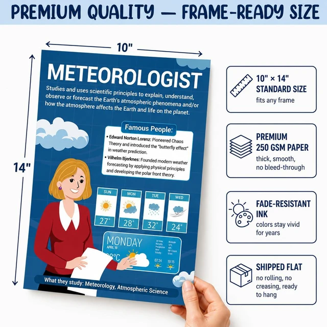 Alt view image 3 of 7 - Science Career Posters, 20 Pack 10x14 STEM Classroom Decor Middle Educational Bulletin Board Must Haves, Reusable Teacher Supplies 2026 Back to School Decorations - Data Scientist