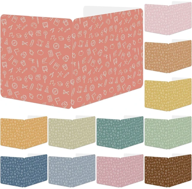 Main image of 12 Pack Privacy Shields for Student Desk Colorful Desk Dividers Durable Privacy Folders Testing Dividers Shield Study Boards Panel Partition for Classroom Teacher Back to School Supplies