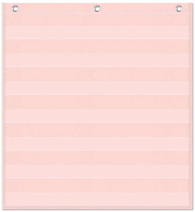 Main image of Pink 7 Pocket Chart for Classroom (28" x 28")(Pink)