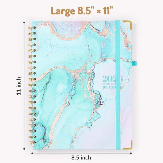 Alt view image 2 of 7 - 2026 Planner, Weekly and Monthly Calendar Planner for Women Jan 2026 - Dec 2026, 8.5x11", Hardcover Planning Agenda book, Cute Journal Organizer Notebook for Office School