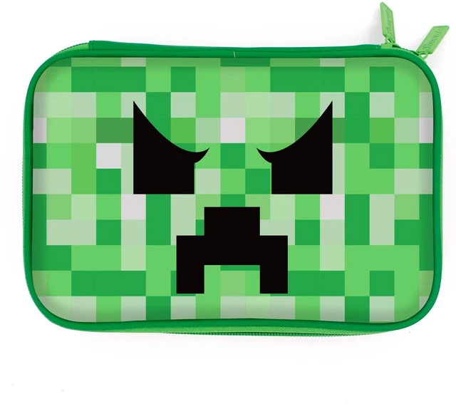Main image of Green Pencil Case Boys Cute School Supply Organizer Cool Pen Box Holder Bag with Zipper for Kids