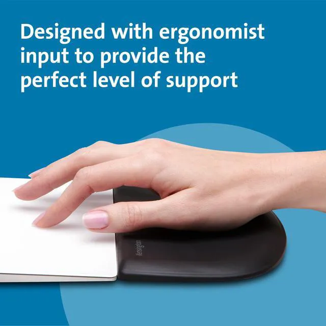 Alt view image 2 of 7 - ErgoSoft Wrist Rest, Black (K52803WW), Memory Foam, Rubber, for Slim Mouse (Pack of 2)