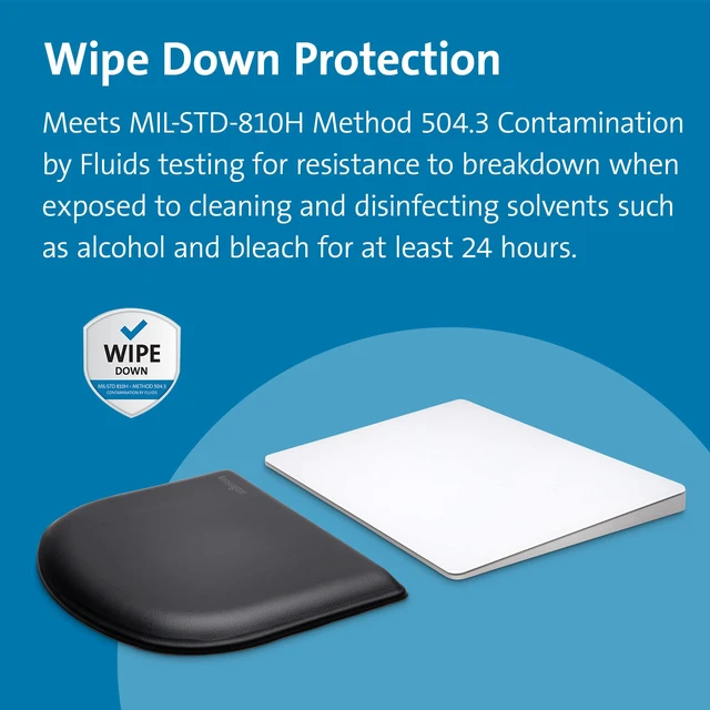 Alt view image 4 of 7 - ErgoSoft Wrist Rest, Black (K52803WW), Memory Foam, Rubber, for Slim Mouse (Pack of 2)