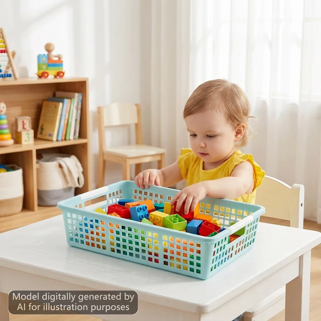Alt view image 6 of 7 - 12 Pack Plastic Turn in Paper Trays for Classroom Storage Bin Basket Organizers for School Teacher Supplies Classroom Office Home Organization and Storage Tray Holds 4A Paper File (Boho)