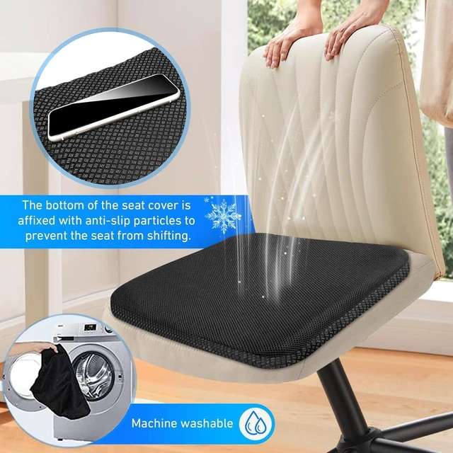 Alt view image 4 of 7 - Gel Seat Cushion for Long Sitting Hip Pain, 20x20inch Jumbo Thick Soft & Breathable Cushion for Wheelchair Gel Seat Cushion for Office Home Chairs (Black)