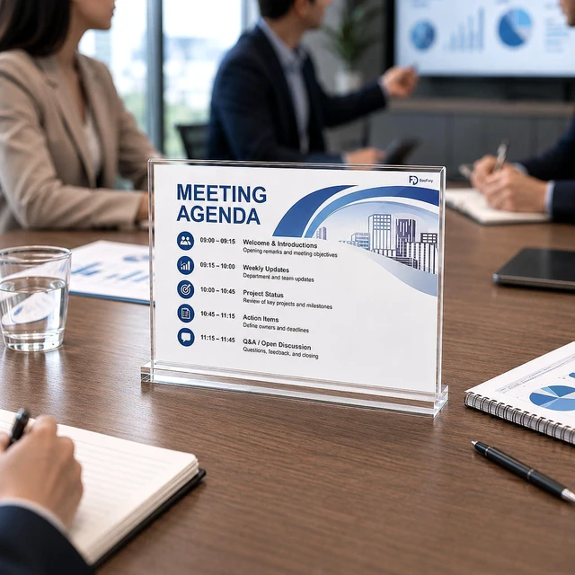 Alt view image 2 of 7 - 10 Pack Acrylic Sign Holder 8.5 x 11 Horizontal, Double-Sided Stand up Table Top Sign Holders, Clear Acrylic Picture Frame Menu Flyer Paper Holder Display Stand for Office Business Store Wedding Party
