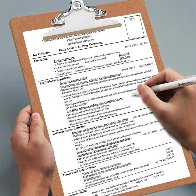 Alt view image 7 of 7 - 6 Pack Hardboard Office Clipboards - A4 Letter Size, ECO Friendly