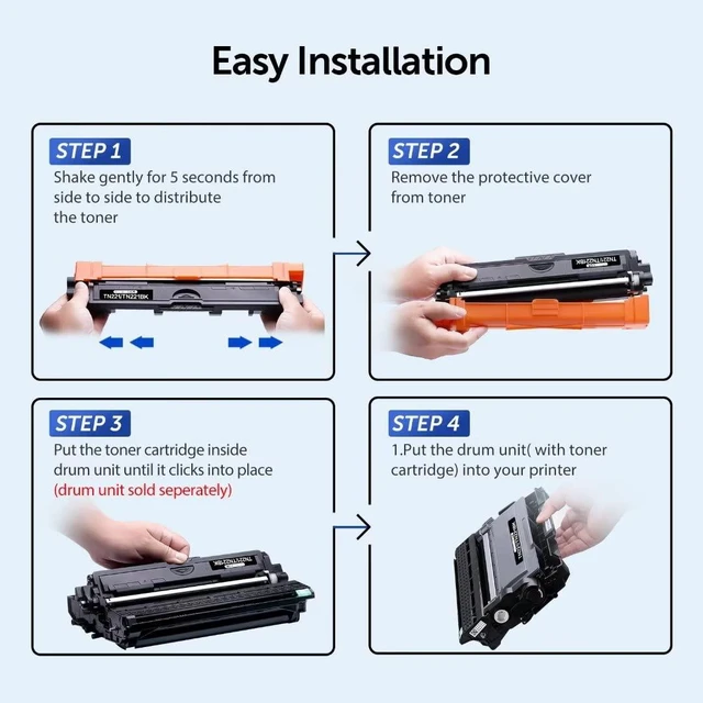 Alt view image 4 of 7 - TN221 TN225 Toner Cartridge High Yield Replacement for Brother TN 221 TN 225 Compatible with MFC-9130CW HL-3170CDW HL-3140CW HL-3180CDW MFC-9330CDW (2 Black, 1 Cyan, 1 Magenta, 1 Yellow, 5 Pack)