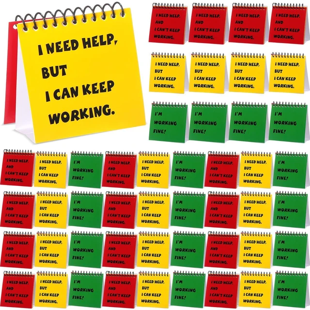 Main image of 48 Pcs Classroom Teacher Must Haves, Behavior Management Tools I Need Help Mini Flip Chart Incentives for Kids Self Assessment Cards for Elementary School Educational Learning Activities