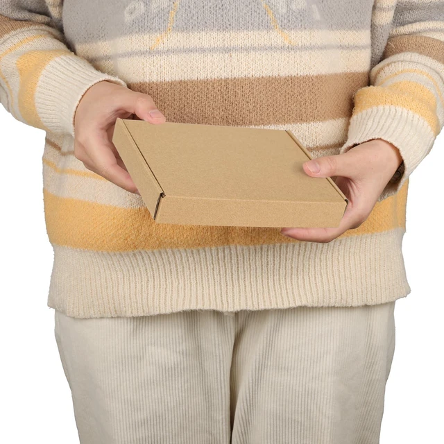 Alt view image 4 of 7 - 40 Pack 7x5x1 inch Small Shipping Boxes, Brown Mailing Boxes Tuck Top, Quick Fold, Easy Assemble, Shape Well, Single Corrugated, DIY Cardboard, Card Shipping, Small Business Packaging