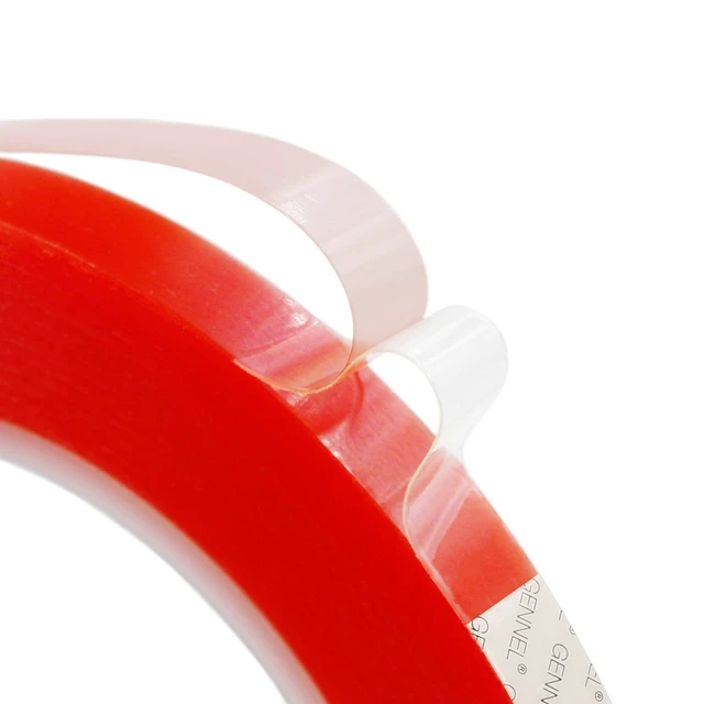 Alt view image 2 of 7 - 4pcs (2mm 3mm 5mm 10mm x 25M) Clear Double Sided Adhesive Tape Transparent Acrylic Tape (Thickness: 0.2mm), Mounting Tape for Crafts Arts Mobile Phone Laptop Camera LCD Screen Repair