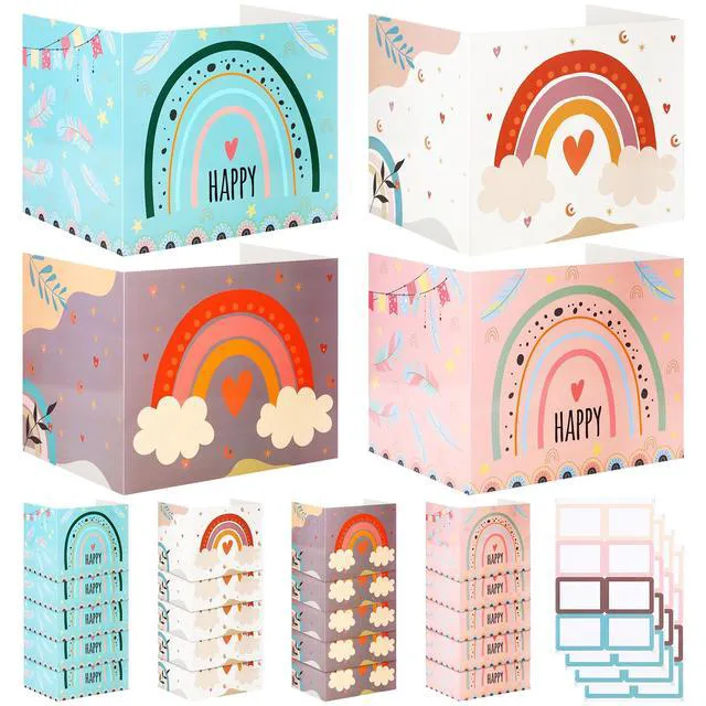 Main image of 24 Pcs Privacy Folders for Students Testing, Rainbow, Colorful Testing Dividers for Classroom, Cardboard Privacy Board, Classroom Folders Teacher Supplies, Back to School Supplies