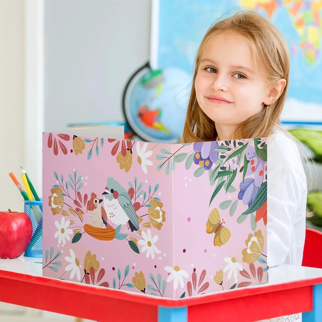 Alt view image 3 of 7 - 24 Pcs Privacy Folders for Students Testing, Fresh, Colorful Testing Dividers for Classroom, Cardboard Privacy Board, Classroom Folders Teacher Supplies, Back to School Supplies