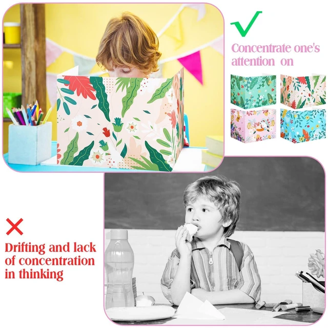 Alt view image 4 of 7 - 24 Pcs Privacy Folders for Students Testing, Fresh, Colorful Testing Dividers for Classroom, Cardboard Privacy Board, Classroom Folders Teacher Supplies, Back to School Supplies