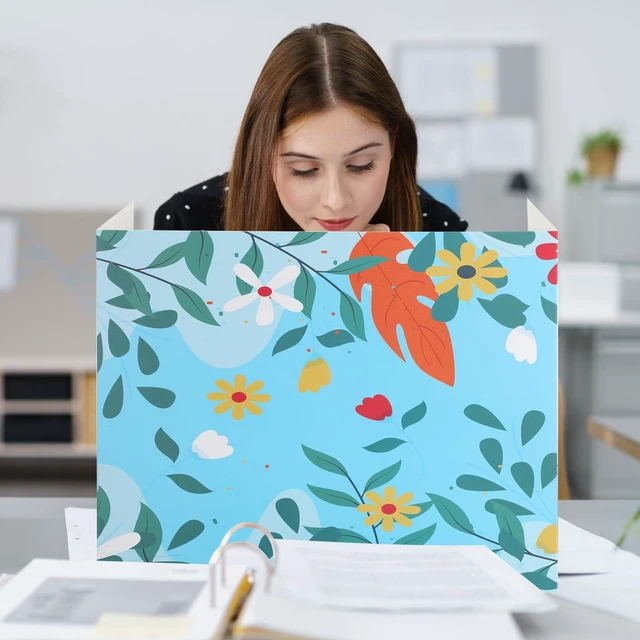 Alt view image 6 of 7 - 24 Pcs Privacy Folders for Students Testing, Fresh, Colorful Testing Dividers for Classroom, Cardboard Privacy Board, Classroom Folders Teacher Supplies, Back to School Supplies