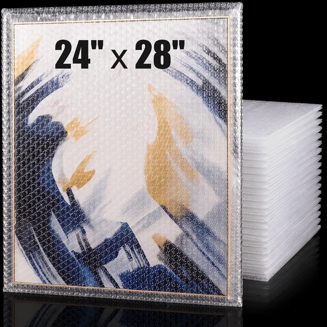 Main image of 20 Pack 24*28 Inch Extra Large Bubble Pouches for Packing Shipping Bubble Bag Protect Shockproof Cushion for Moving Shipping, Artwork Fragile Dish Plate Mirror TV Musical Instrument Electronic