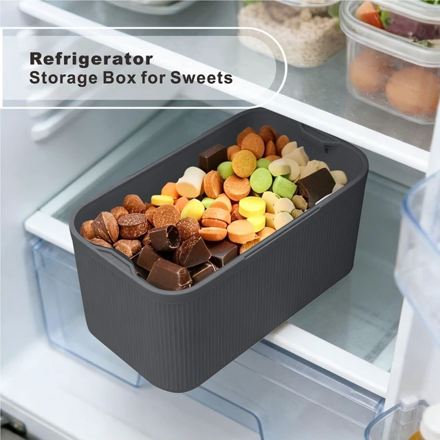 Alt view image 7 of 7 - Lockable Storage Box,Medicine Lock Box Travel Case,Refrigerator Bin Container for Food,Medicines,Snacks,Locking Mobile Cell Phone Device Jail,Lockbox for Office,Home,School,Father Gift (Navy Plus)