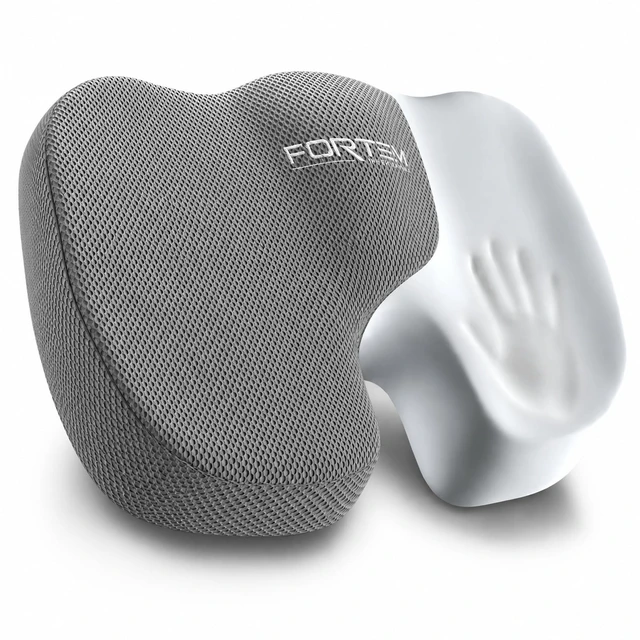 Main image of Seat Cushion, Office Chair Cushion for Tailbone Sciatica Pain Relief Memory Foam Pillow for Car | Ergonomic Design | Washable Cover | Non Slip | Grey