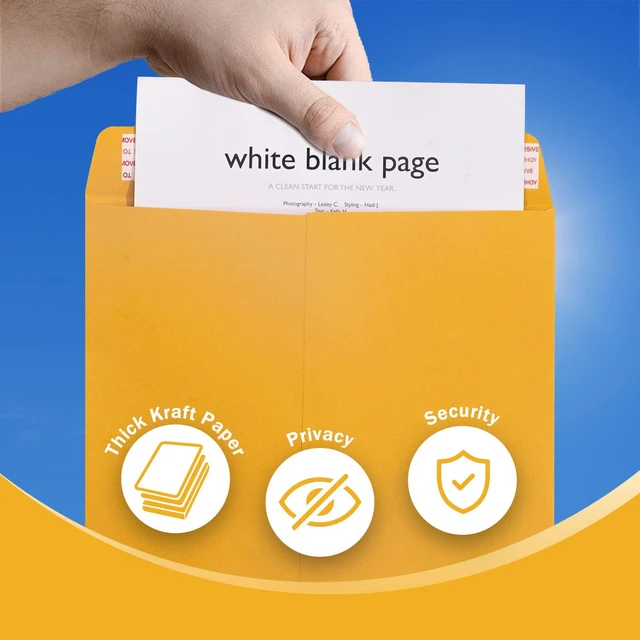 Alt view image 4 of 7 - 250 Pack 10x13 Manilla Envelopes Self Seal, Yellow Brown, 100 GSM Paper, Peel & Seal Closure, For Mailing, Organizing and Storage