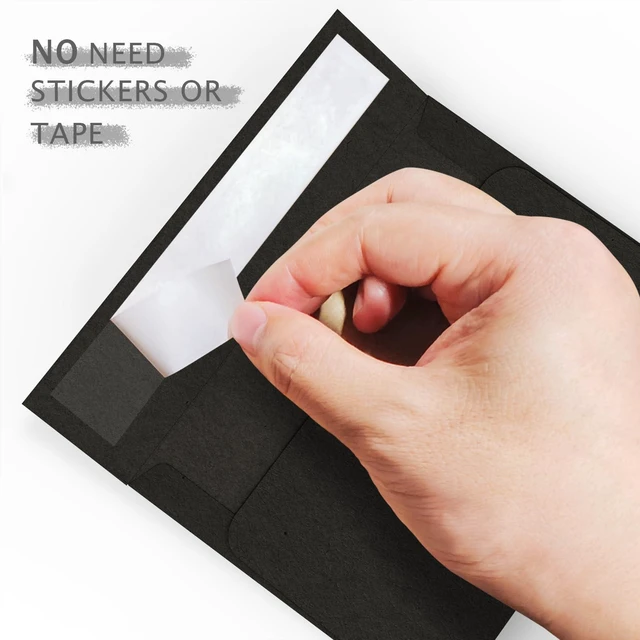 Alt view image 4 of 7 - 100 Pack Black A2 Envelopes Self Seal, 4.375 x 5.75, 120 GSM Printable Black Invitation Envelopes for 4.25 x 5.5 Cards, Graduation, Weddings, Photos, Baby Shower, and Various Holidays