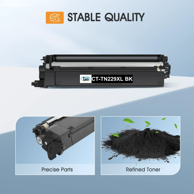 Alt view image 4 of 6 - TN229XL TN229 Black TN229XLBK TN229BK Toner Cartridges MFC-L3780CDW 2 Pack Compatible for Brother TN 229XLBK 229BK HL-L3220CDW HL-L3280CDW MFC-L3720CDW HL-L3300CDW HL-L3295CDW MFC-L3765CDW Printer