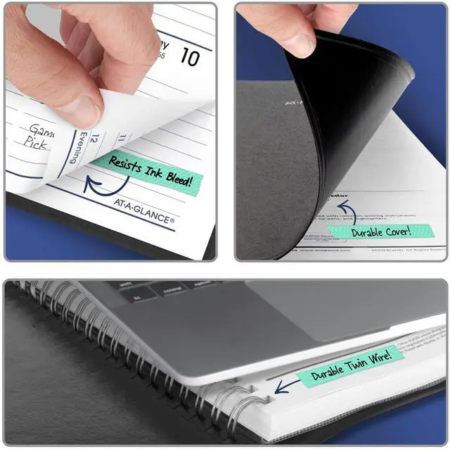 Alt view image 4 of 7 - 2027 Appointment Book Planner, Weekly, 5" x 8", DayMinder, Black (G2000027)