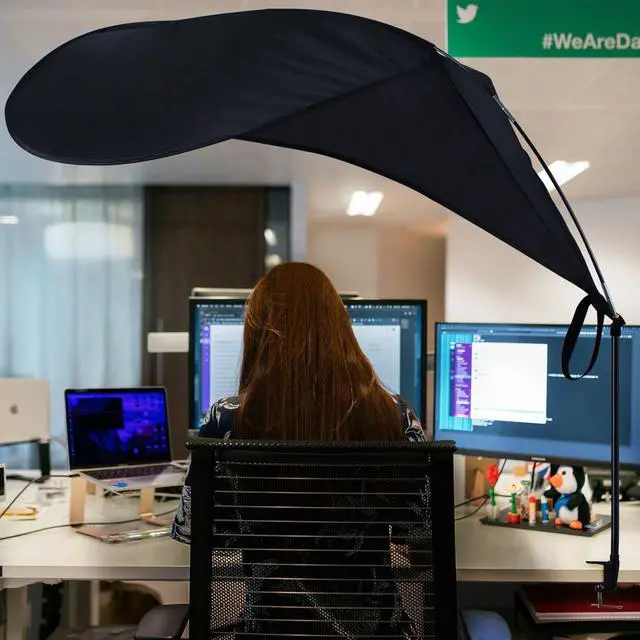 Alt view image 4 of 6 - Office Light Cover and Desk Shade,Designed for Light Sensitive Workers,idea for Office cubicles and desks(patent pending)