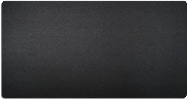 Main image of Leather Desk Blotter Pad 34 x 17 Inches, Flat, Non-Slip, Waterproof, Black