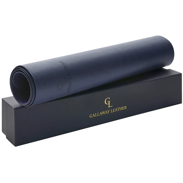 Alt view image 2 of 7 - Desk Mat,Desk Writing Pad - Office Desk Pad, Large 36" x 17" Navy Blue, Desk Mats on Top of Desks, Gift Ready Elegant Computer Desk Mat Desk Cover Desk Pad Protector PU Leather