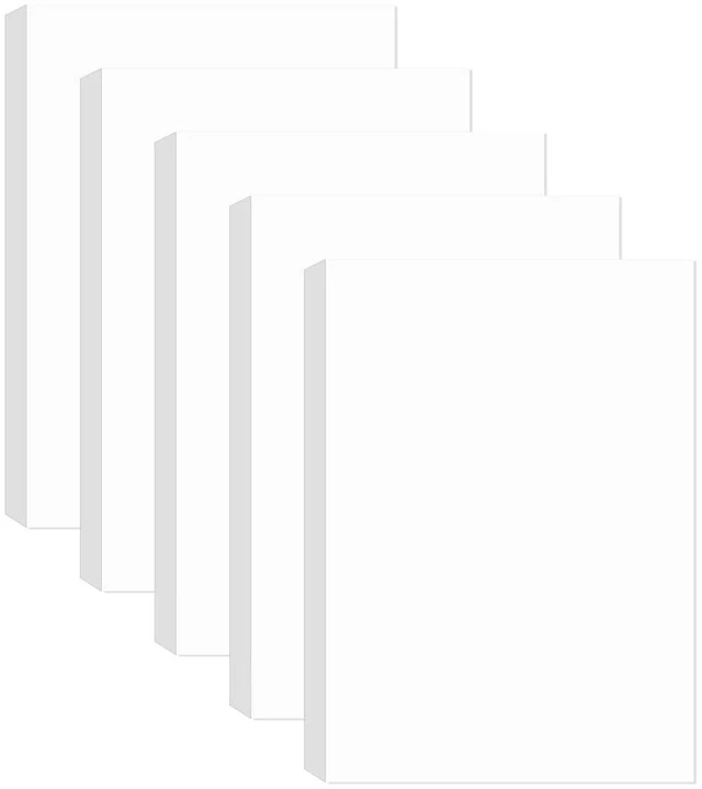 Main image of (5-Pack) Half Letter Blank Paper, 500 Sheets/1000 Pages Printer Paper, Copy Papers, 100gsm, White, 5.8'' x 8.2''