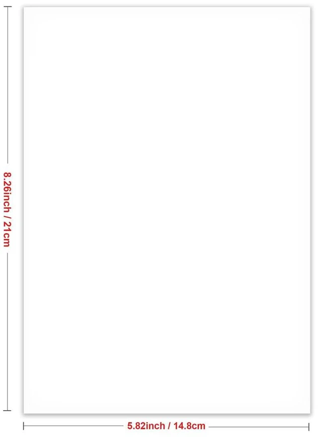 Alt view image 5 of 6 - (5-Pack) Half Letter Blank Paper, 500 Sheets/1000 Pages Printer Paper, Copy Papers, 100gsm, White, 5.8'' x 8.2''