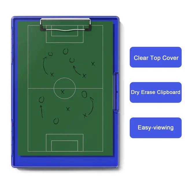 Alt view image 5 of 6 - Clipboard with Storage, Blue 8.5 x 11 Clip Board, Dual Compartmen Folder Nursing Side Opening, Heavy Duty Organization Box, Smooth Writing for Teachers, Classroom, Size 13.3 x 9.4 x 1.5 in