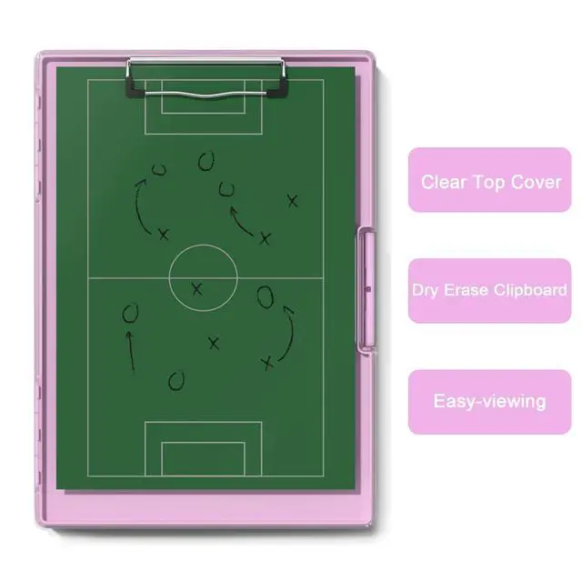 Alt view image 5 of 6 - Clipboard with Storage, Pink 8.5 x 11 Clip Board, Dual Compartmen Folder Nursing Side Opening, Heavy Duty Organization Box, Smooth Writing for Teachers, Classroom, Size 13.3 x 9.4 x 1.5 in