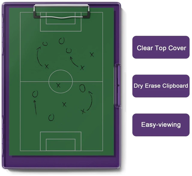 Alt view image 5 of 6 - Clipboard with Storage, Purple 8.5 x 11 Clip Board, Dual Compartmen Folder Nursing Side Opening, Heavy Duty Organization Box, Smooth Writing for Teachers, Classroom, Size 13.3 x 9.4 x 1.5 in