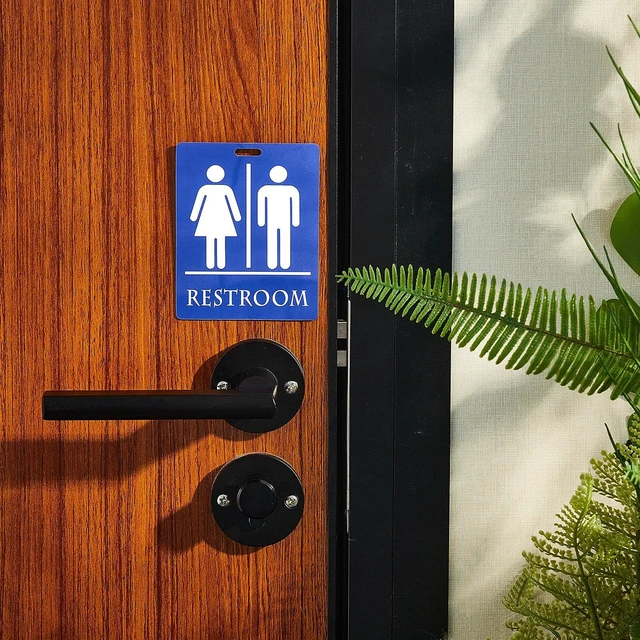 Alt view image 6 of 7 - 64 Set Bathroom Passes for Classrooms Bulk with Keychain Holder Restroom Passes for Students School Public Place Toilet Use, Bathroom Hall Pass Signs for Teachers, PVC, 3.93 x 3.15 in