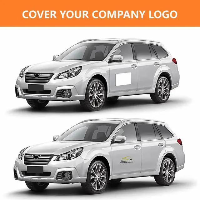 Alt view image 3 of 7 - 4 Pack Blank Car Door Magnet Sticker, Rounded Corners Magnetic Vehicle Sign, Perfect Magnet for Car to DIY Advertise Business and Cover Company Logo, Personalized Magnet Decal (24x12 inch)