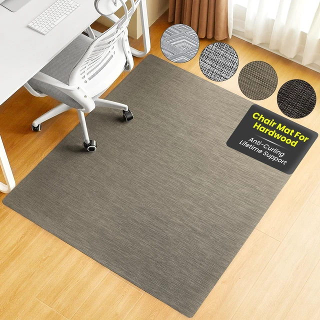 Main image of Office Chair Mat for Hardwood Floor, 45"x53" Heavy Duty Computer Chair Mat - Fast Flat & Smooth Glide - Non-Slip Desk Chair Floor Protector for Home Office - Brown