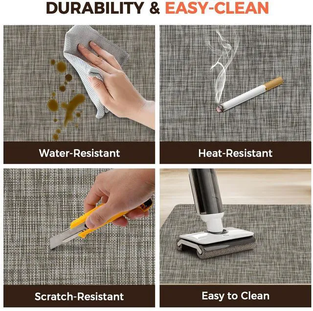 Alt view image 6 of 7 - Office Chair Mat for Hardwood Floor, 45"x53" Heavy Duty Computer Chair Mat - Fast Flat & Smooth Glide - Non-Slip Desk Chair Floor Protector for Home Office - Brown