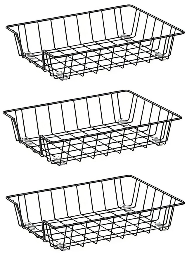 Main image of A4 Letter Magazine Desk File Storage Tray Organizer Bin (3 Pack)